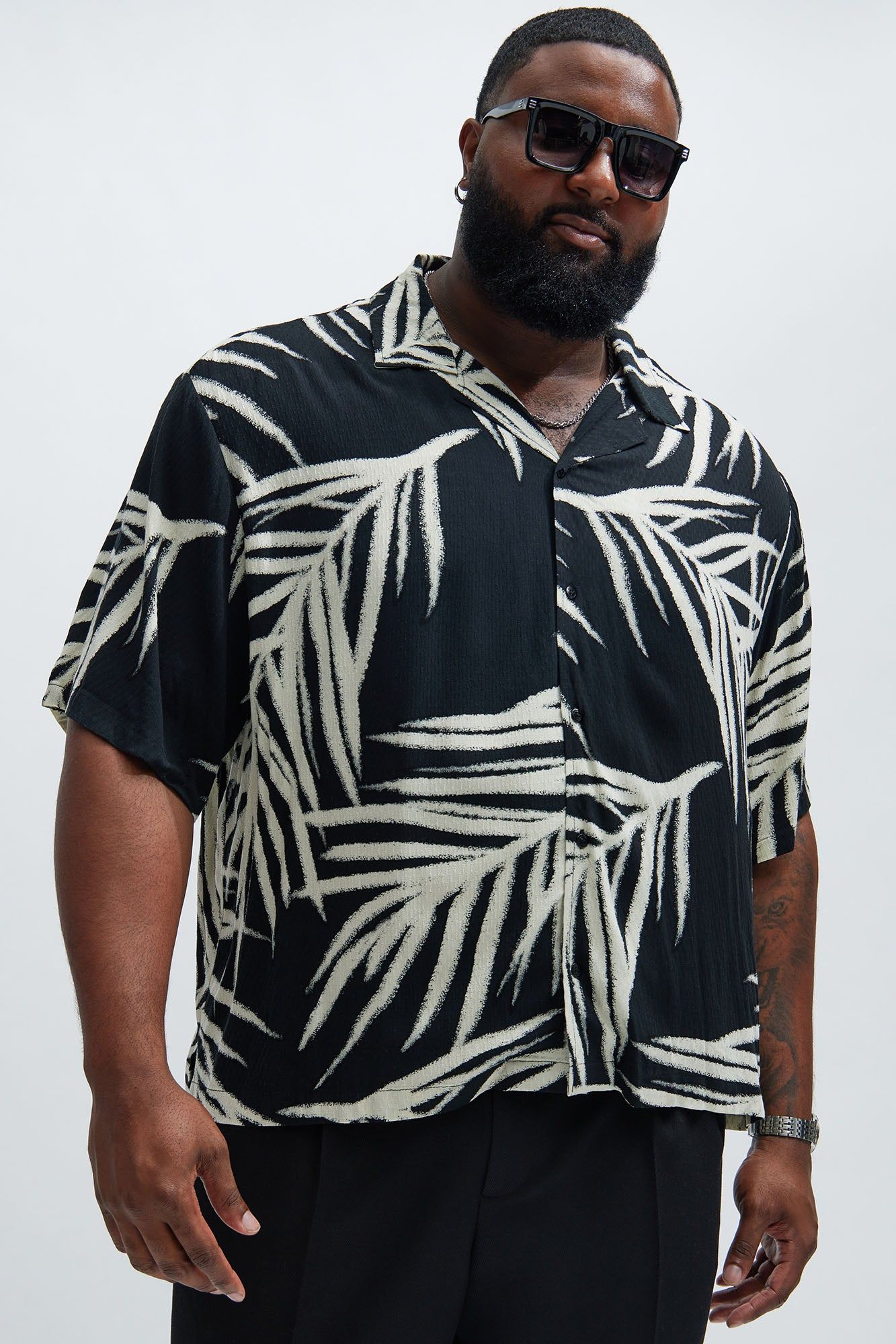 29 Palms Textured Shirt - Black/combo sold by Fashion Nova product image thumbnail 5