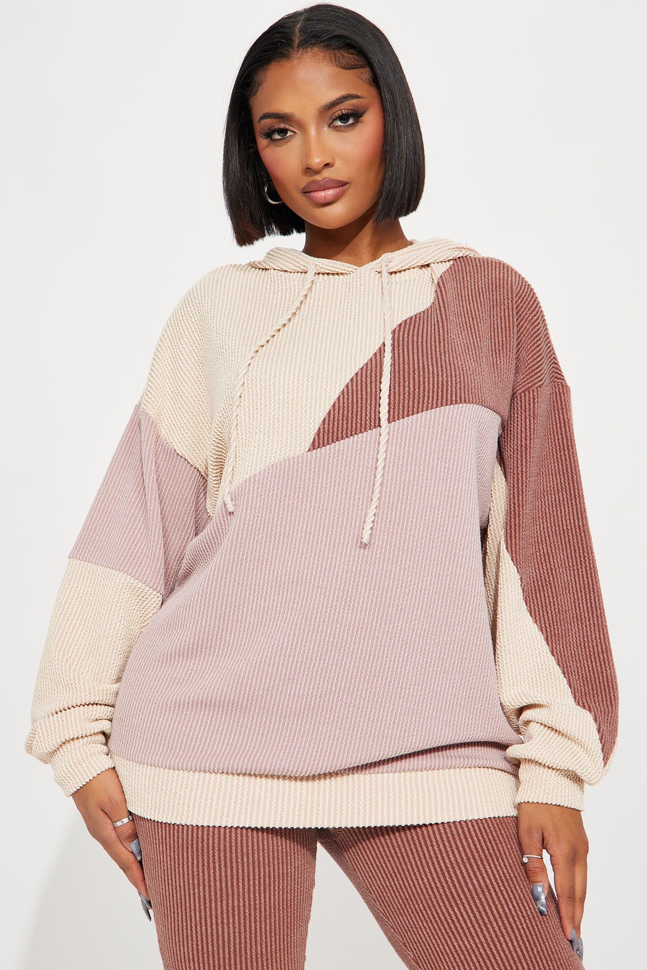 Bianca ColorBlock Legging Set - Mocha/combo sold by Fashion Nova product image thumbnail 2