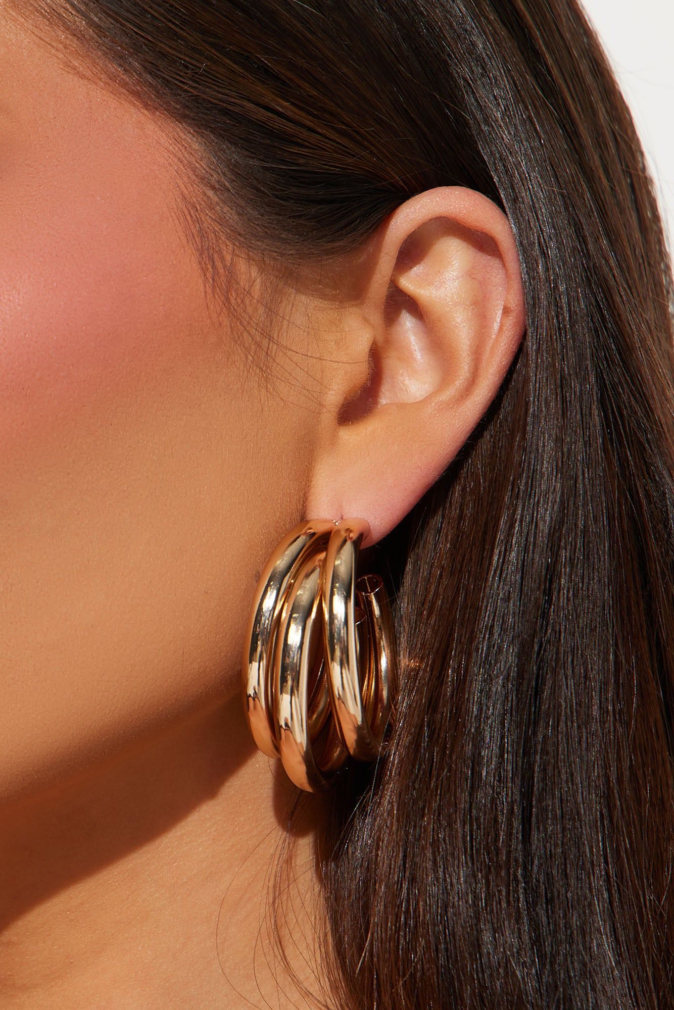 Layla Hoop Earrings - Gold sold by Fashion Nova