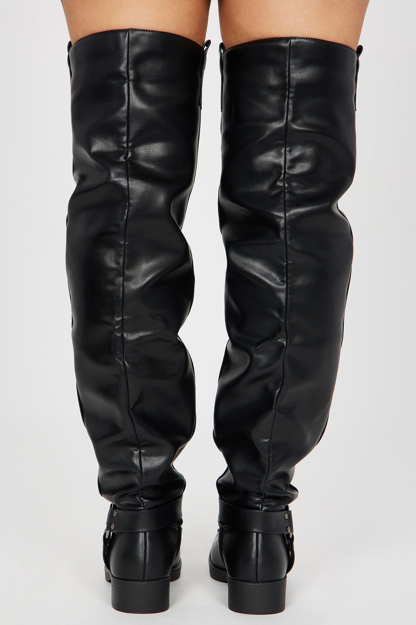Biker Girl Over The Knee Boots - Black sold by Fashion Nova product image thumbnail 4