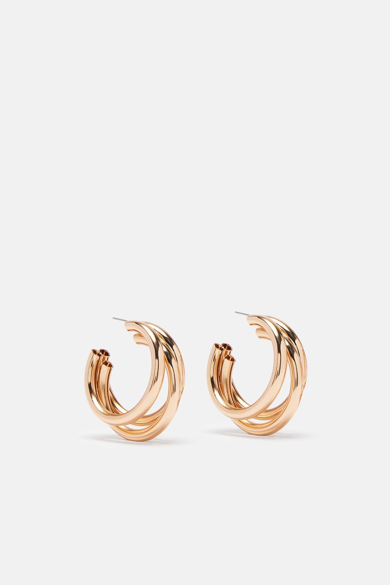Layla Hoop Earrings - Gold sold by Fashion Nova product image thumbnail 3