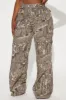 Tall Bree Camo Stretch Cargo Jean - Olive/combo sold by Fashion Nova