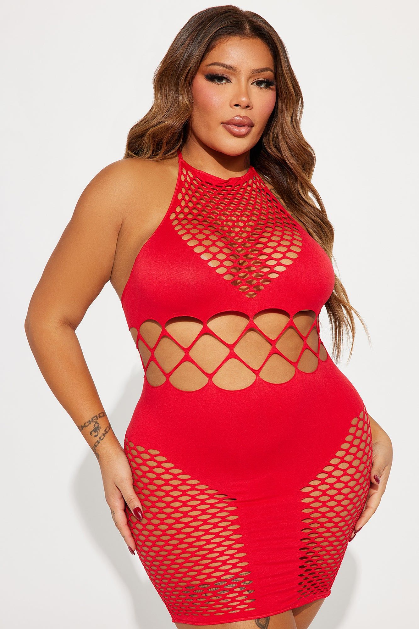 Girls Gone Bad Dress Bodystocking - Red sold by Fashion Nova product image thumbnail 4