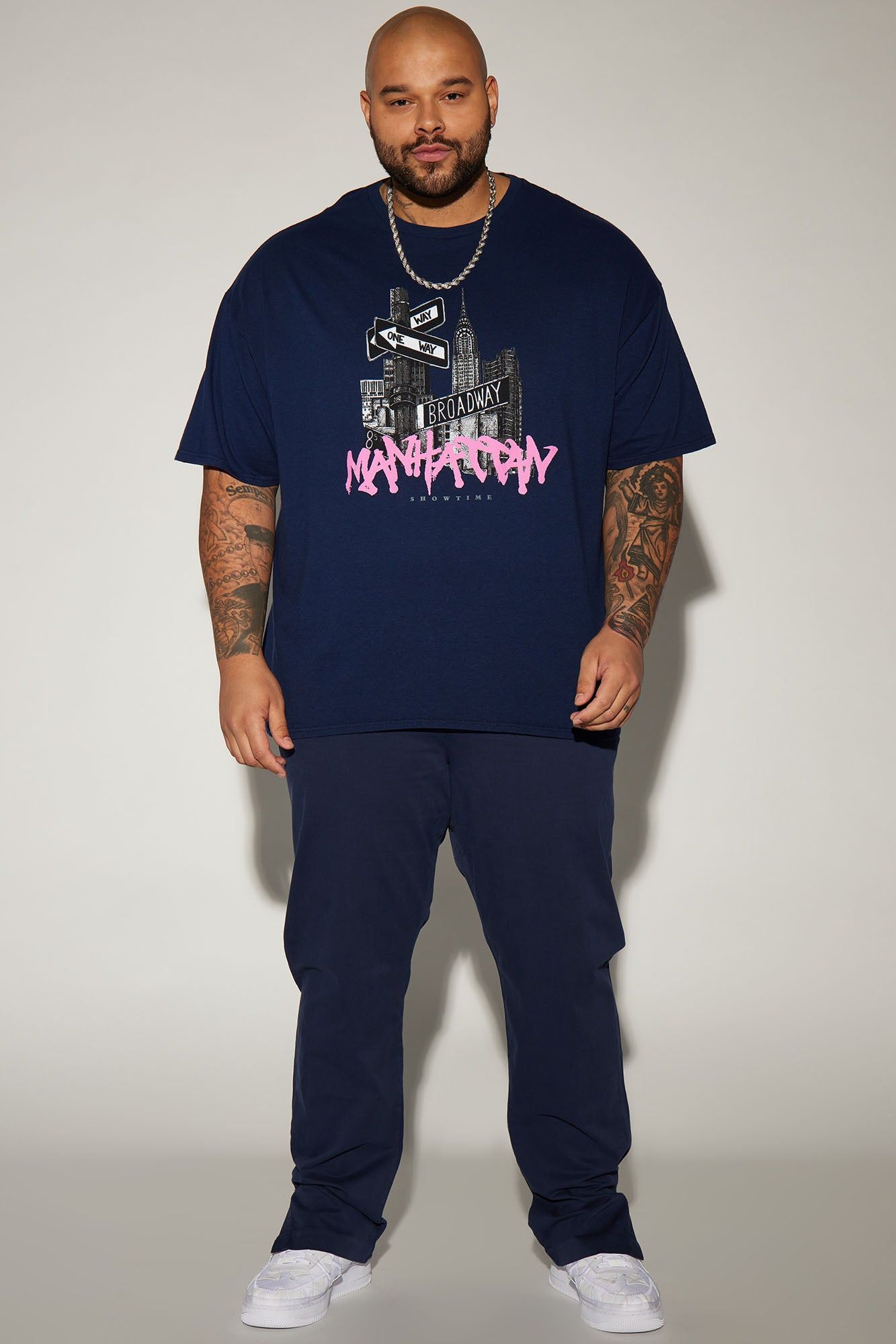 Manhattan Showtime Short Sleeve Tee - Navy sold by Fashion Nova product image thumbnail 5