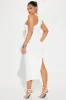 The Enchantress Cut Out Midi Dress - White sold by Fashion Nova