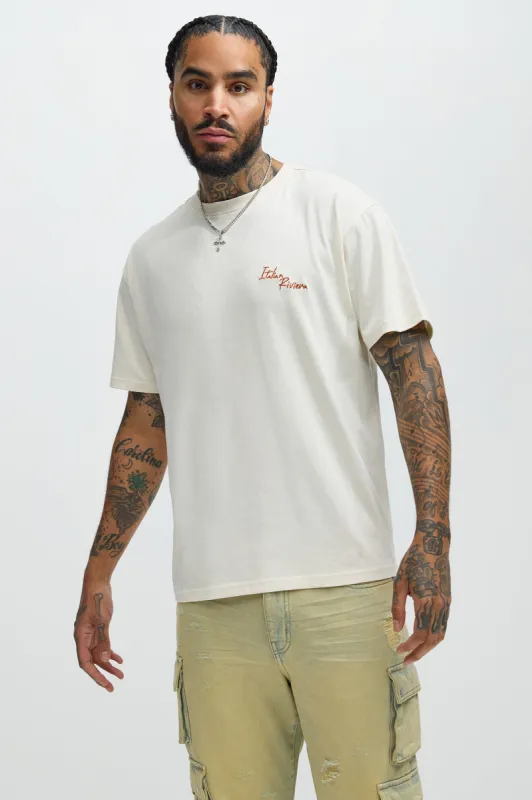 Italian Riviera Short Sleeve Tee - Sand sold by Fashion Nova