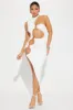 The Enchantress Cut Out Midi Dress - White sold by Fashion Nova