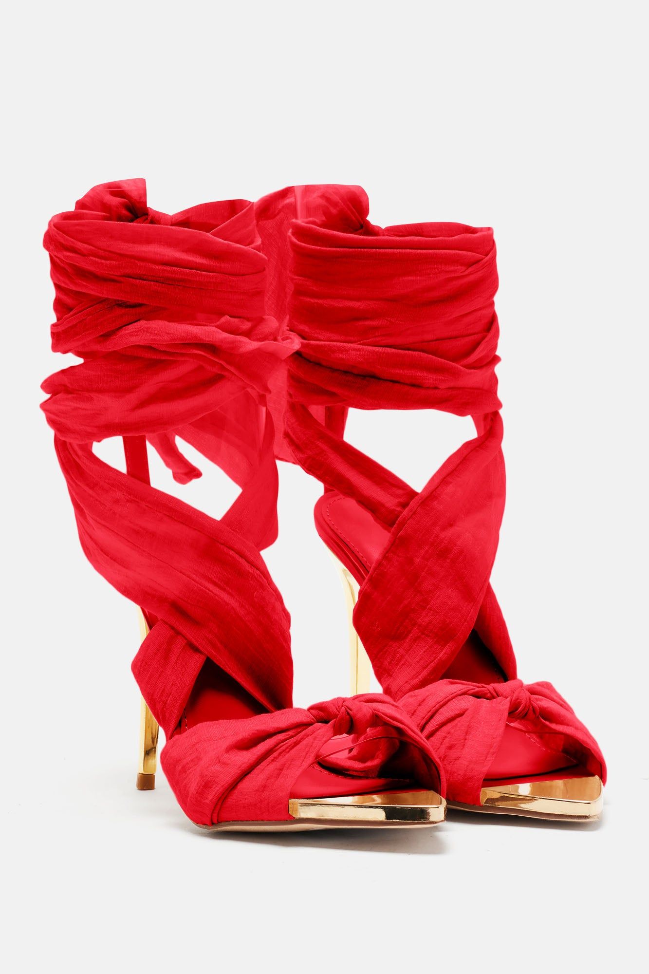 Wrapped In You Heels - Red sold by Fashion Nova product image thumbnail 4