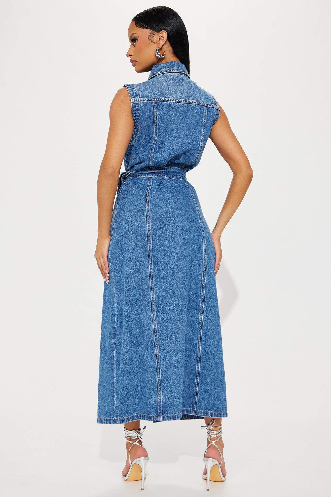 Tennessee Denim Maxi Dress - Dark Wash sold by Fashion Nova product image thumbnail 3