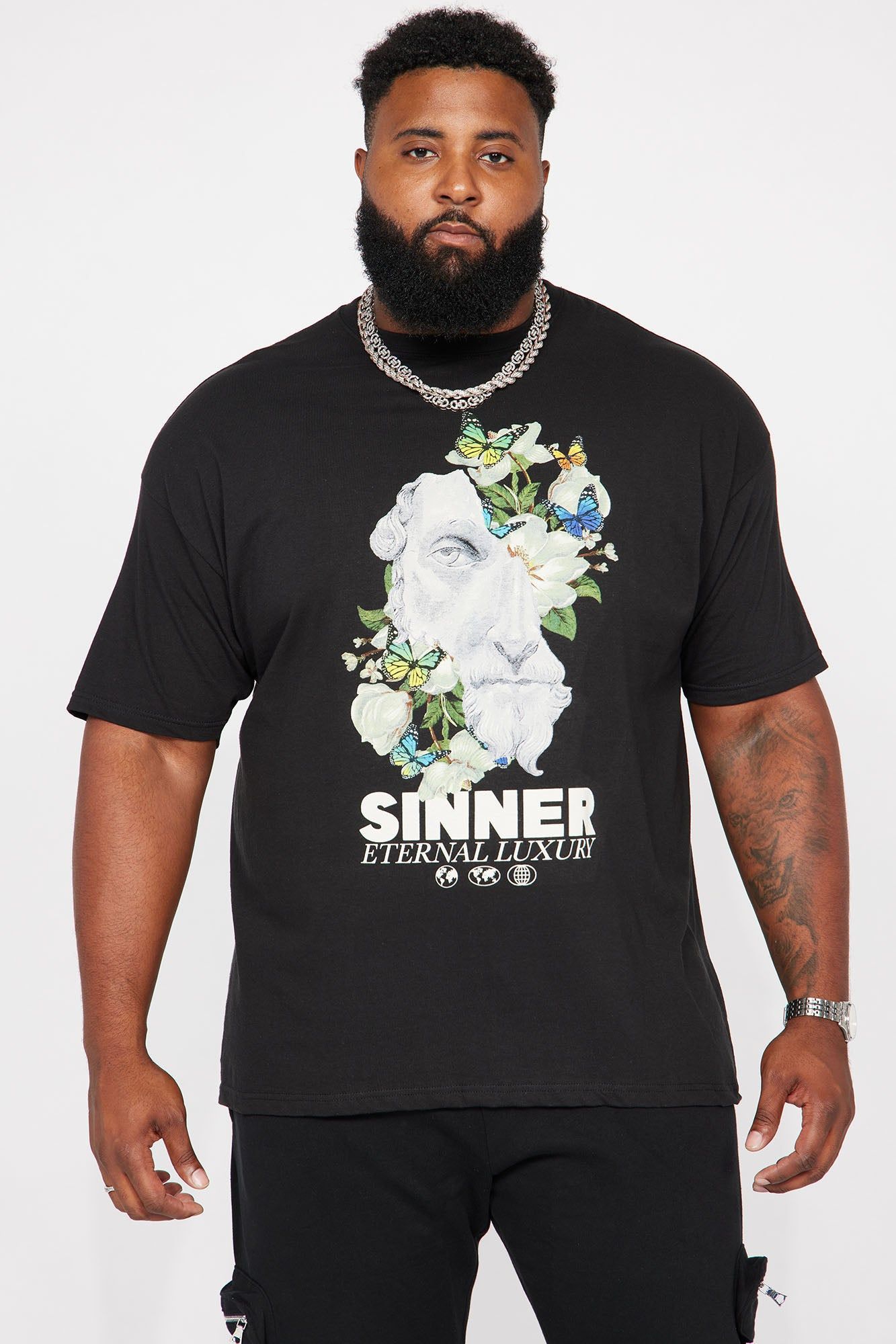 Lost As Always Stretch Baggy Jeans - Black Wash sold by Fashion Nova product image thumbnail 2