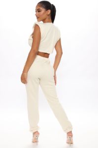Say It Again Jogger Set - Cream sold by Fashion Nova