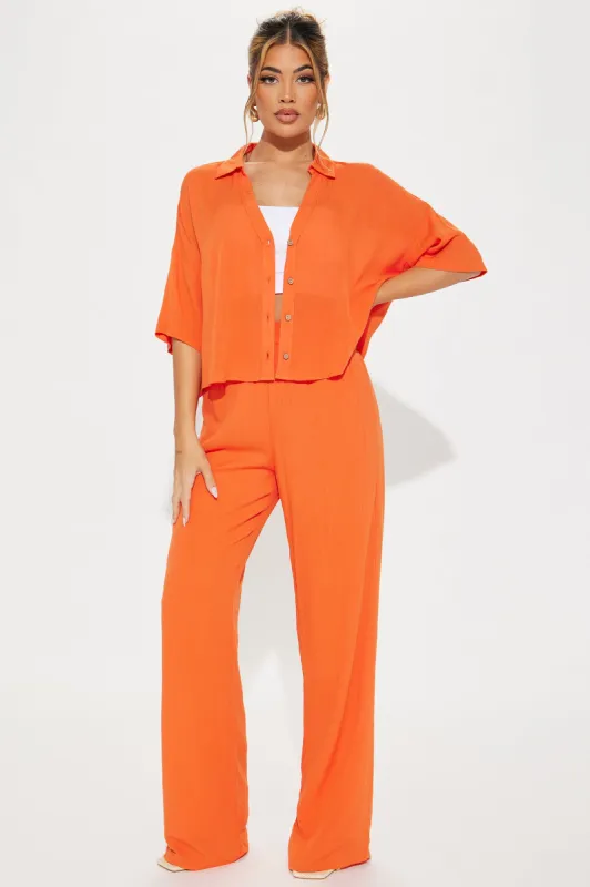 Greece Fantasy Pant Set - Orange sold by Fashion Nova