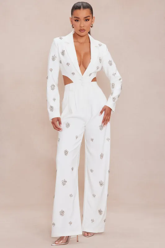 Verona Embellished Jumpsuit - Mauve | Parallel
