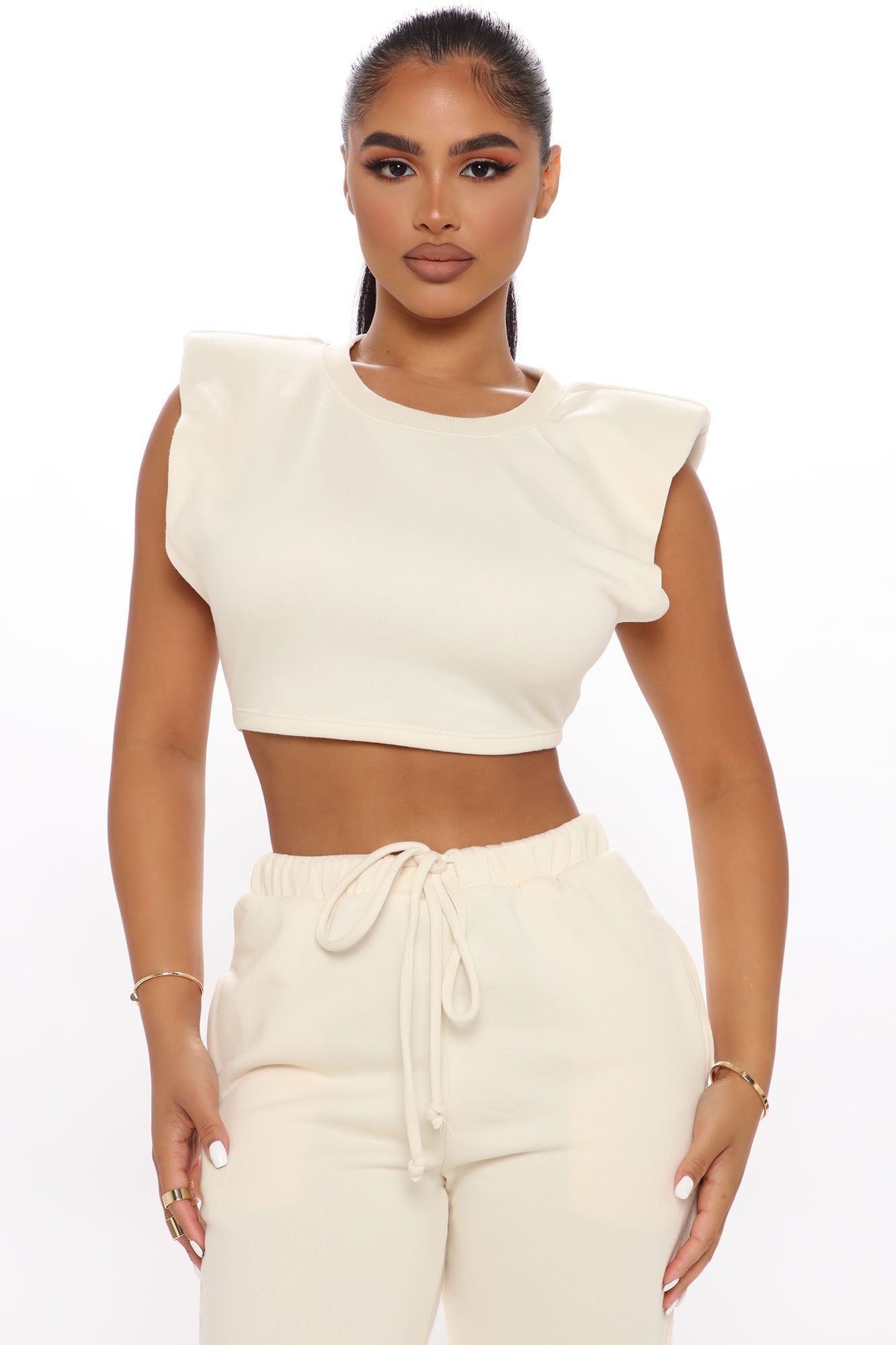 Say It Again Jogger Set - Cream sold by Fashion Nova product image thumbnail 2