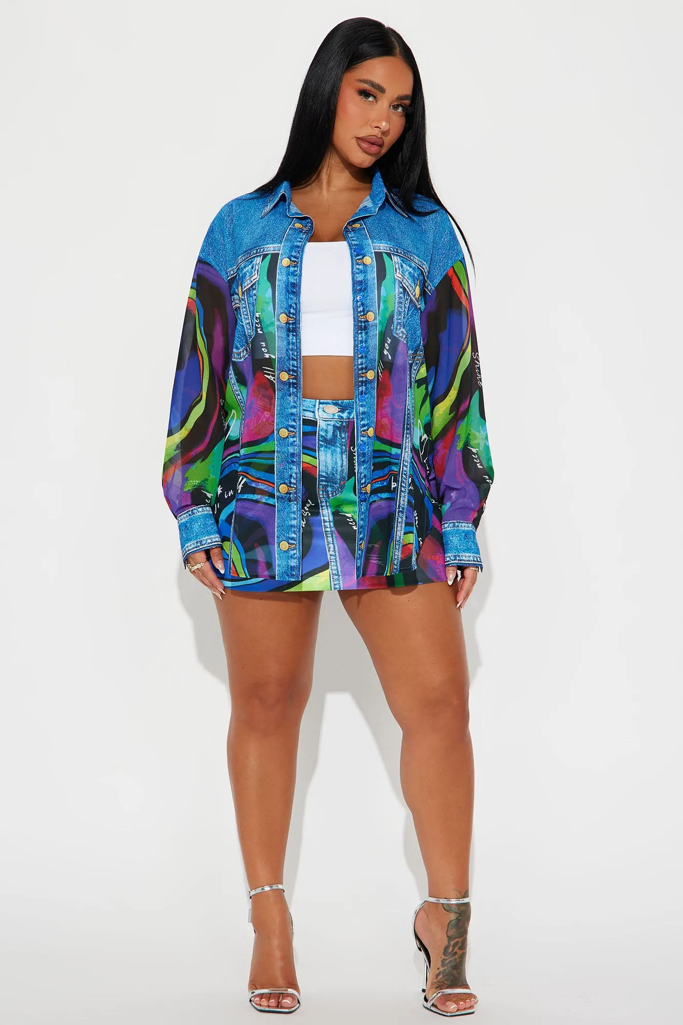 Colorful Journey Skirt Set - Multi Color sold by Fashion Nova