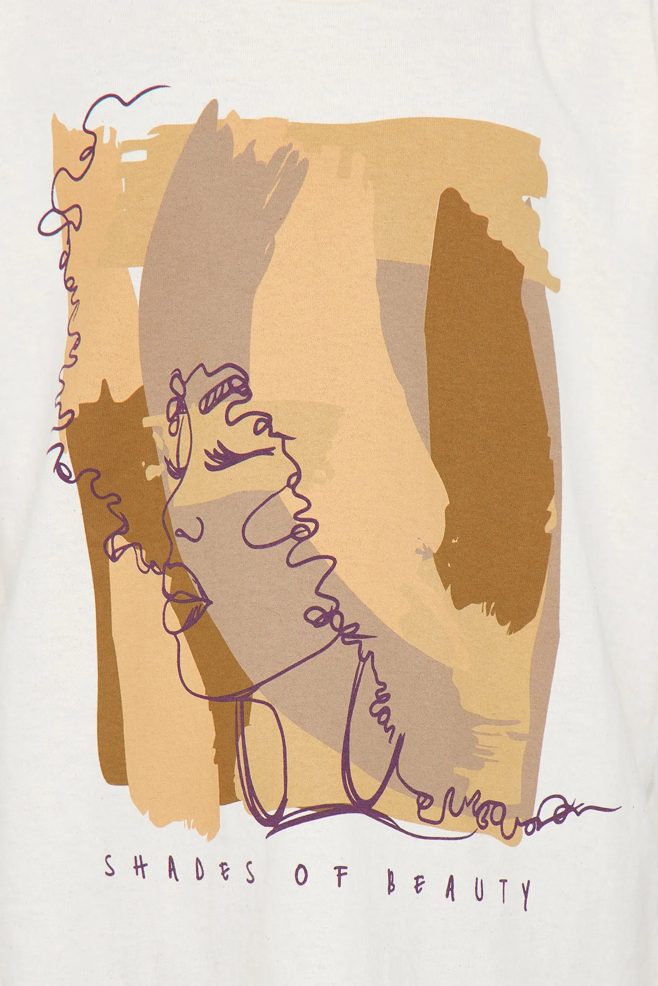 Mini Shades Of Beauty Graphic Tee - Khaki sold by Fashion Nova product image thumbnail 3