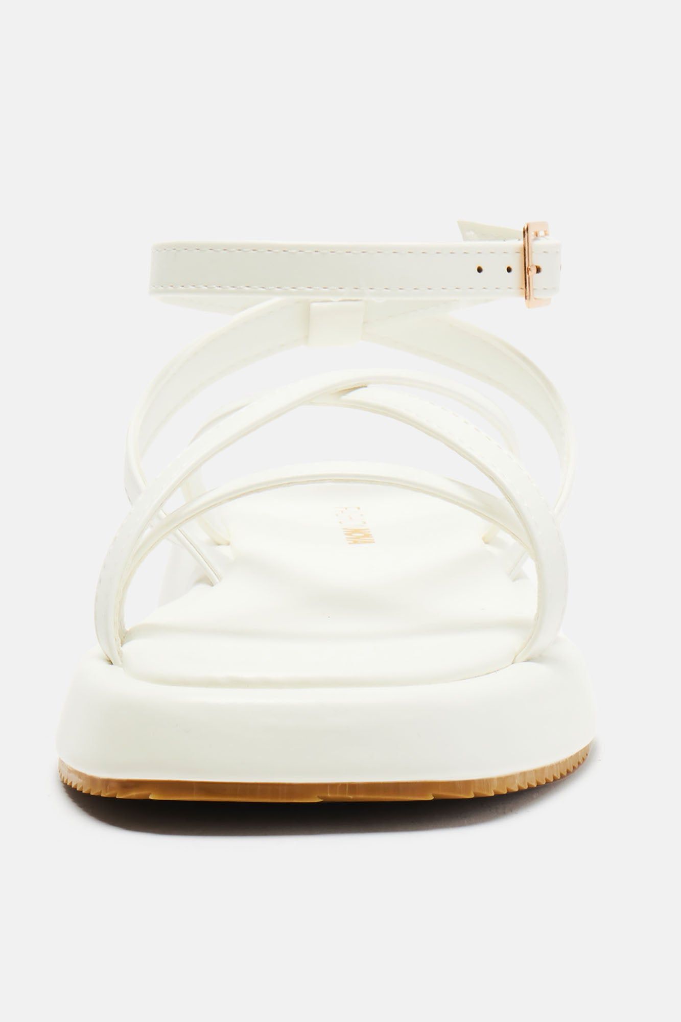 Chill Side Flat Sandals - White sold by Fashion Nova product image thumbnail 2
