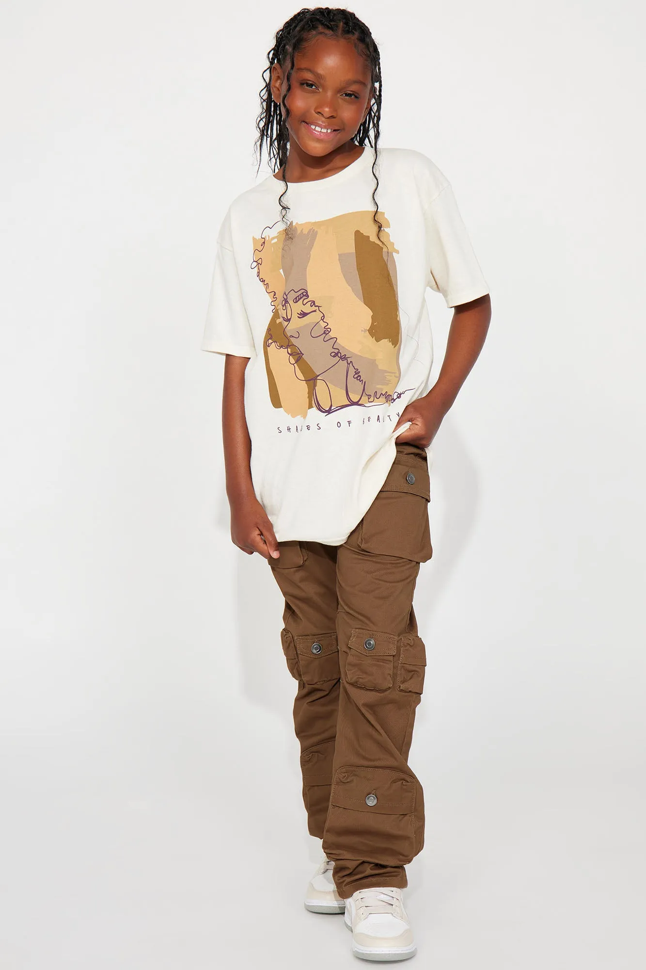 Mini Shades Of Beauty Graphic Tee - Khaki sold by Fashion Nova product image thumbnail 2