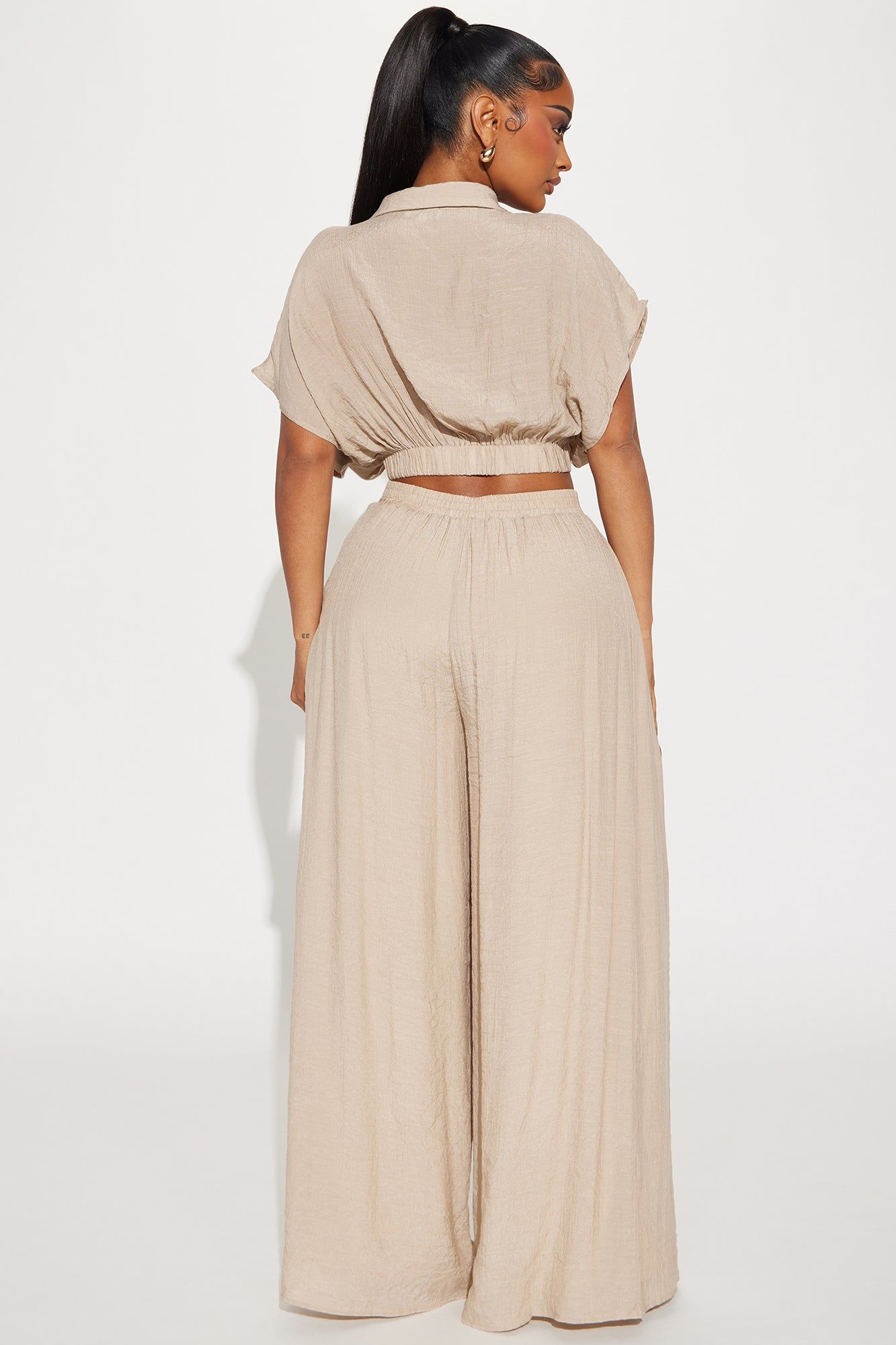 Mea Gauze Pant Set - Taupe sold by Fashion Nova product image thumbnail 3