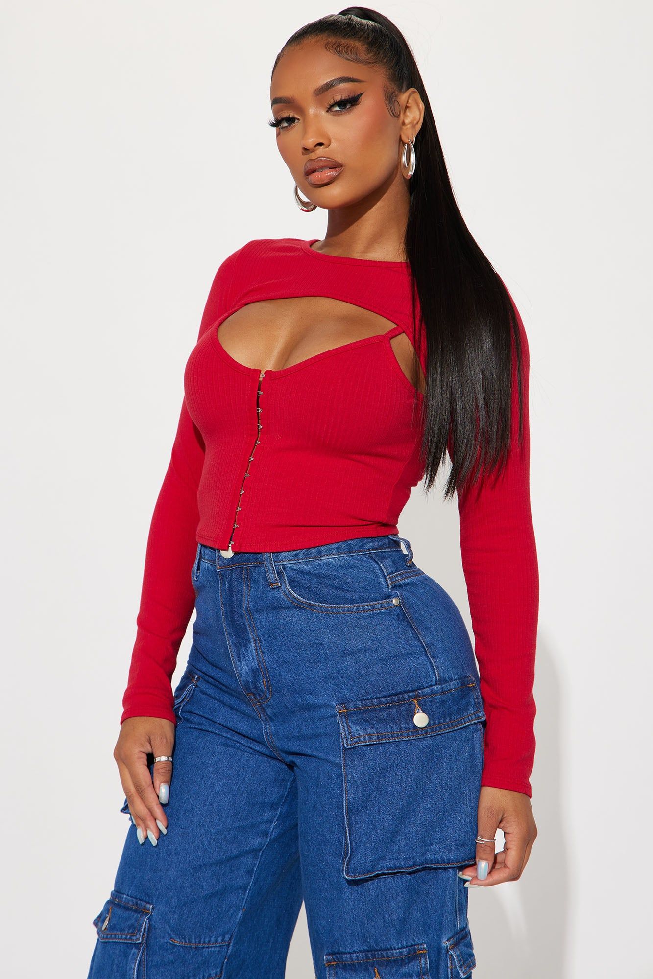 Aria Top - Red sold by Fashion Nova
