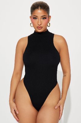 Kendall Seamless Bodysuit - Black sold by Fashion Nova