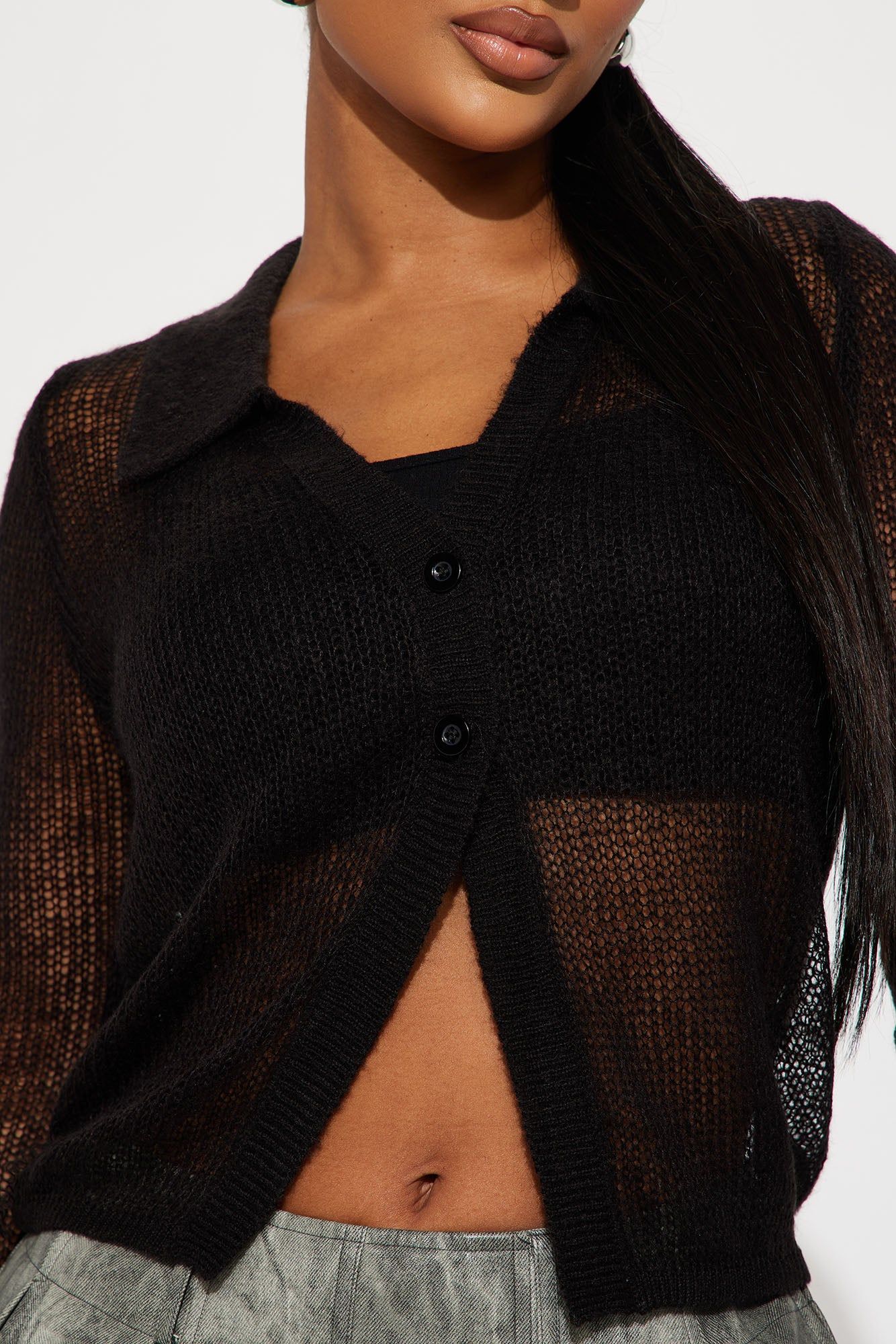 Navya Cardigan - Black sold by Fashion Nova product image thumbnail 3