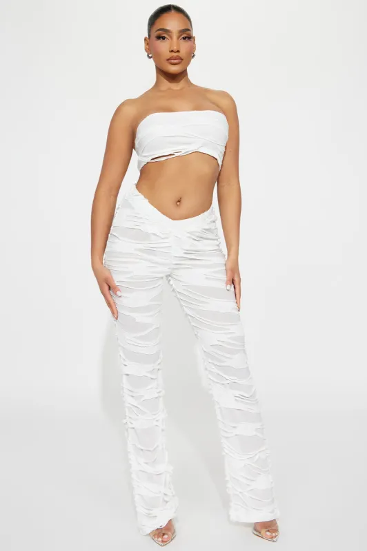 Unstuck Pant Set - White sold by Fashion Nova