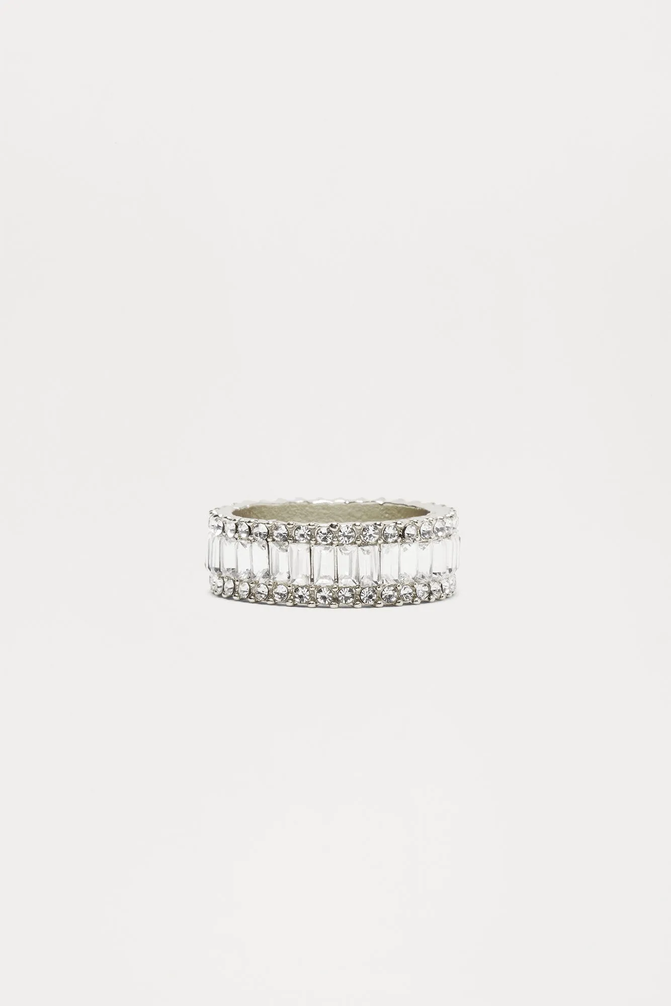 Diamond Panels Ring - Silver sold by Fashion Nova product image thumbnail 3
