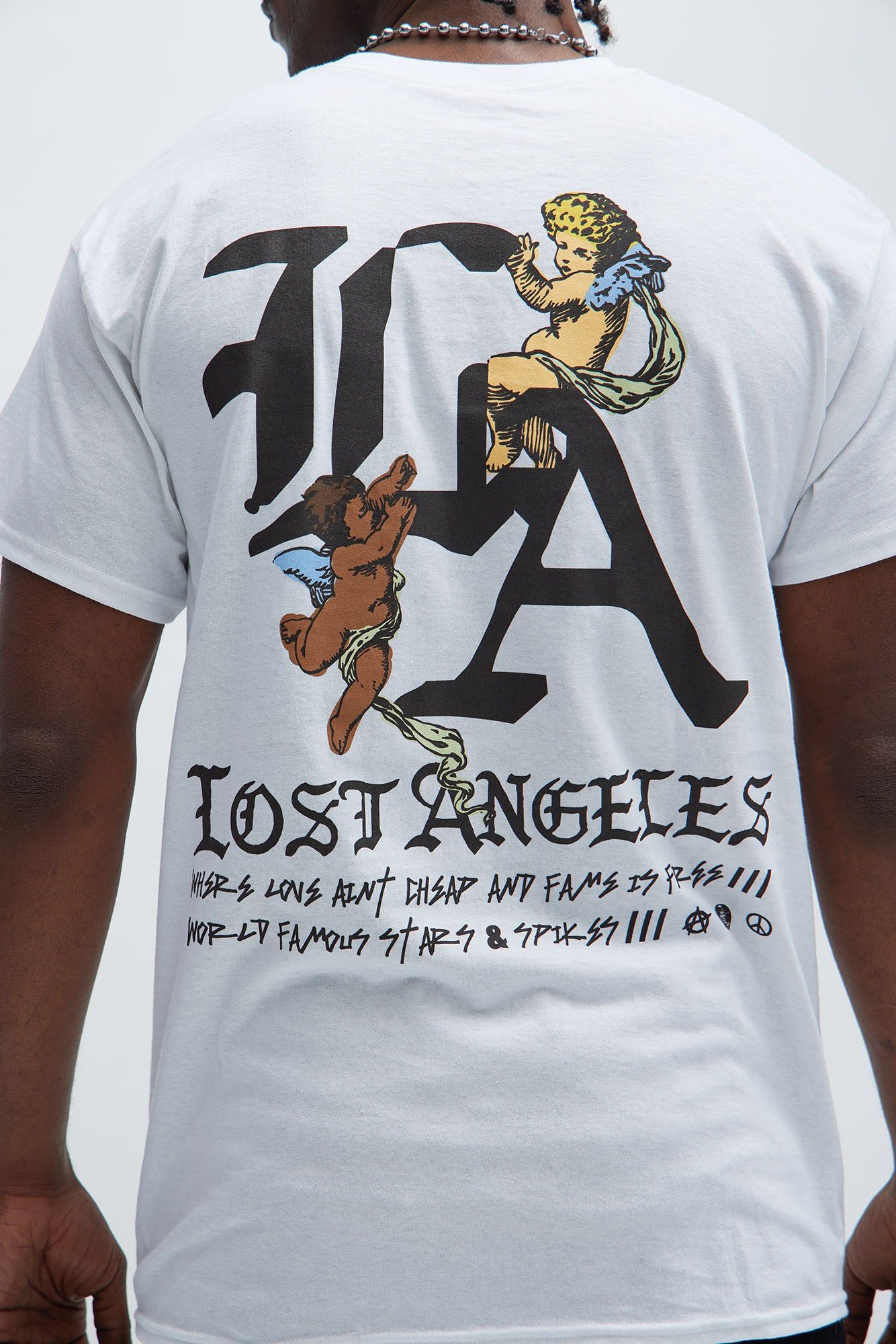 Lost Angeles LA Short Sleeve Tee - White sold by Fashion Nova product image thumbnail 5