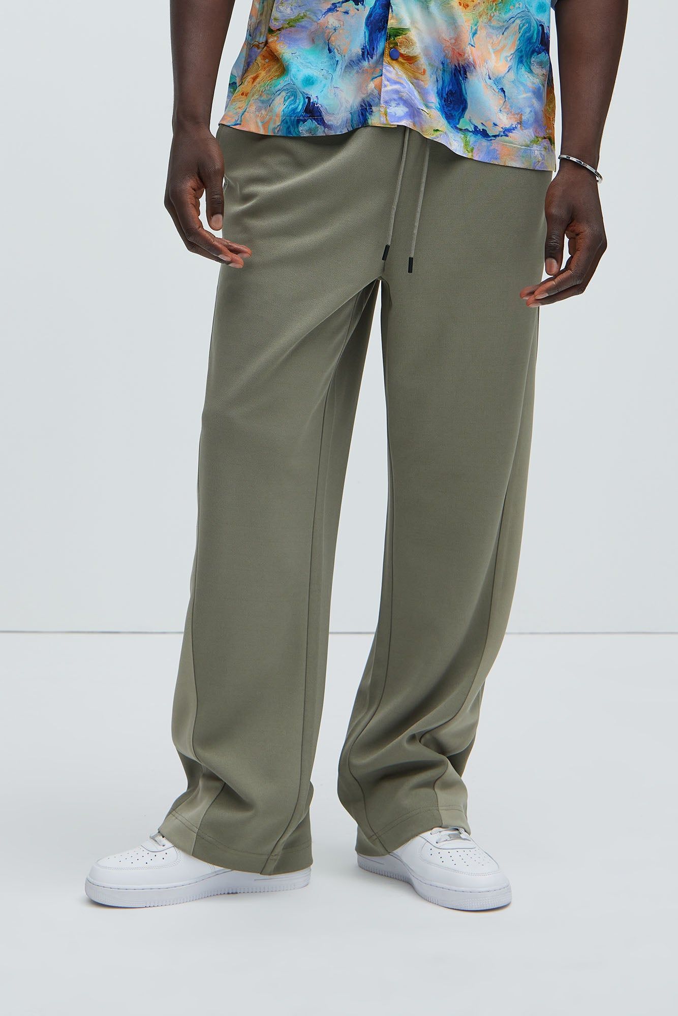 Hopper Relaxed Track Pants - Olive sold by Fashion Nova product image thumbnail 3