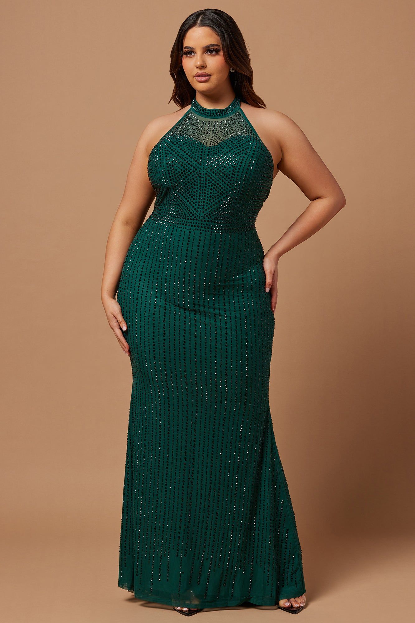 Zoe Embellished Gown - Hunter sold by Fashion Nova product image thumbnail 5