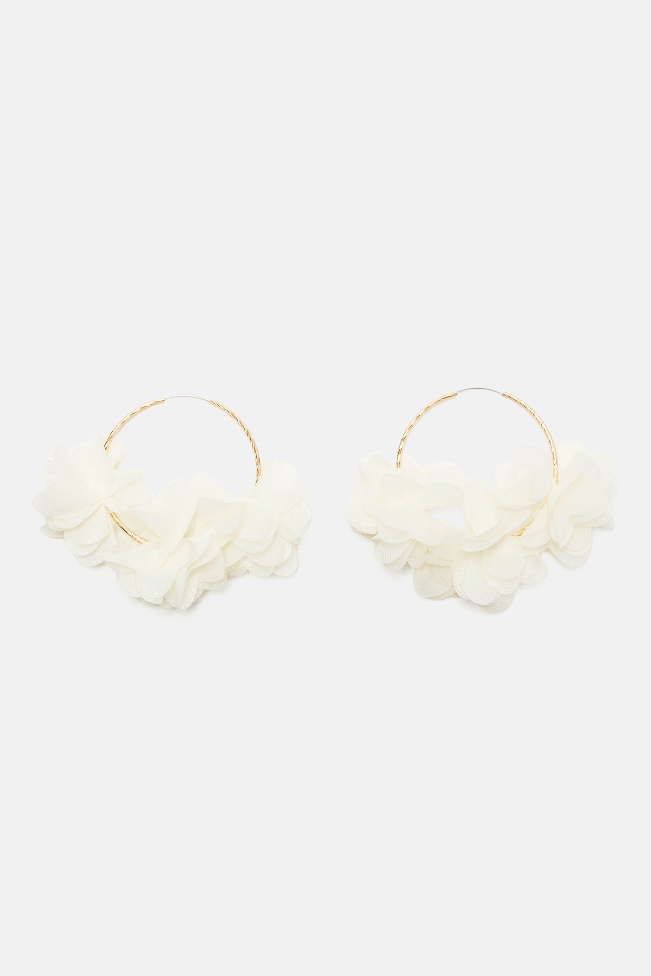 Bouquet Of Flowers Earrings - White/Gold sold by Fashion Nova product image thumbnail 3