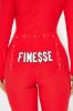 Finesse PJ Jumpsuit Onesie - Red sold by Fashion Nova