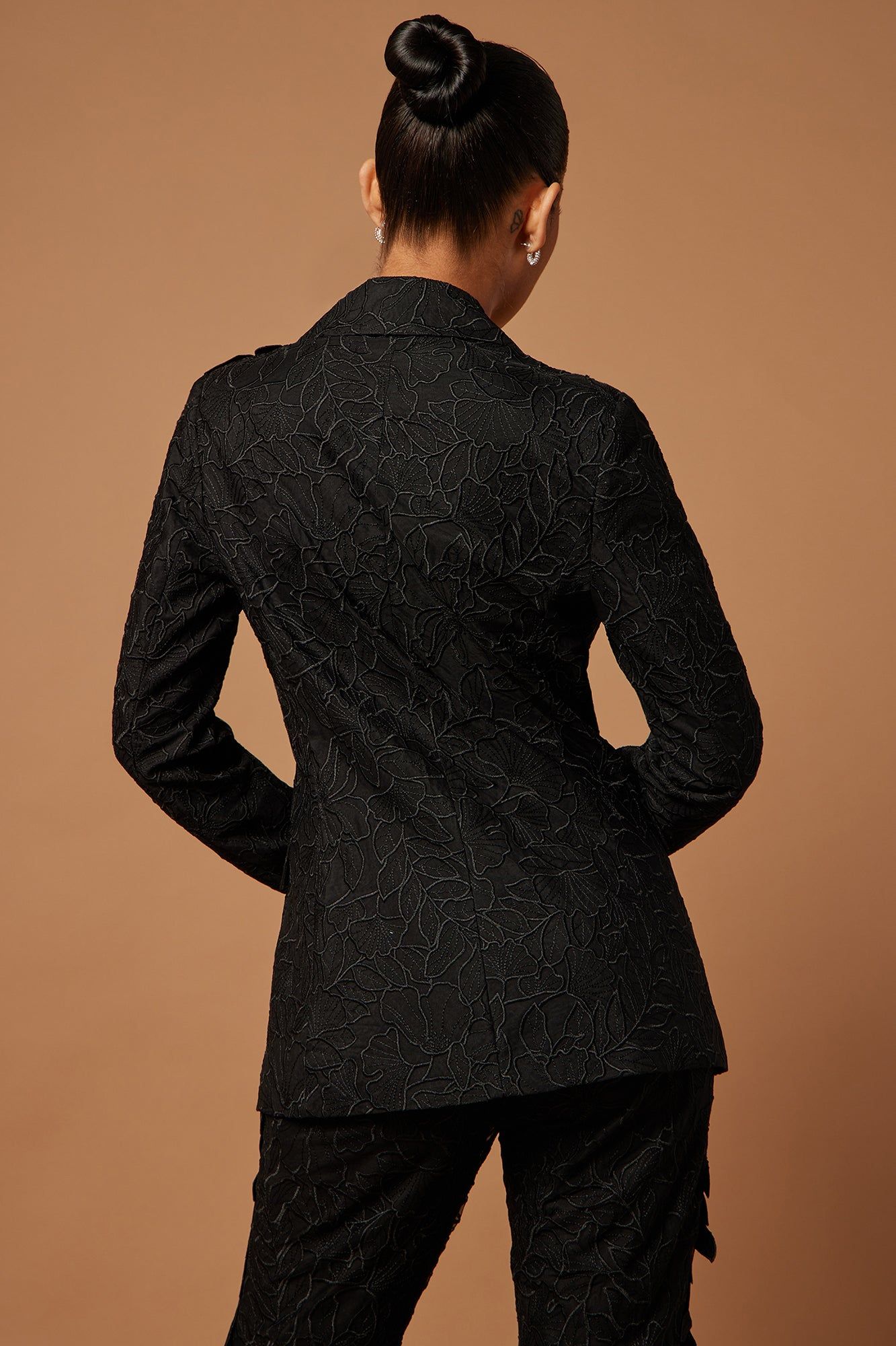Clarissa Embroidered Blazer - Black sold by Fashion Nova product image thumbnail 4