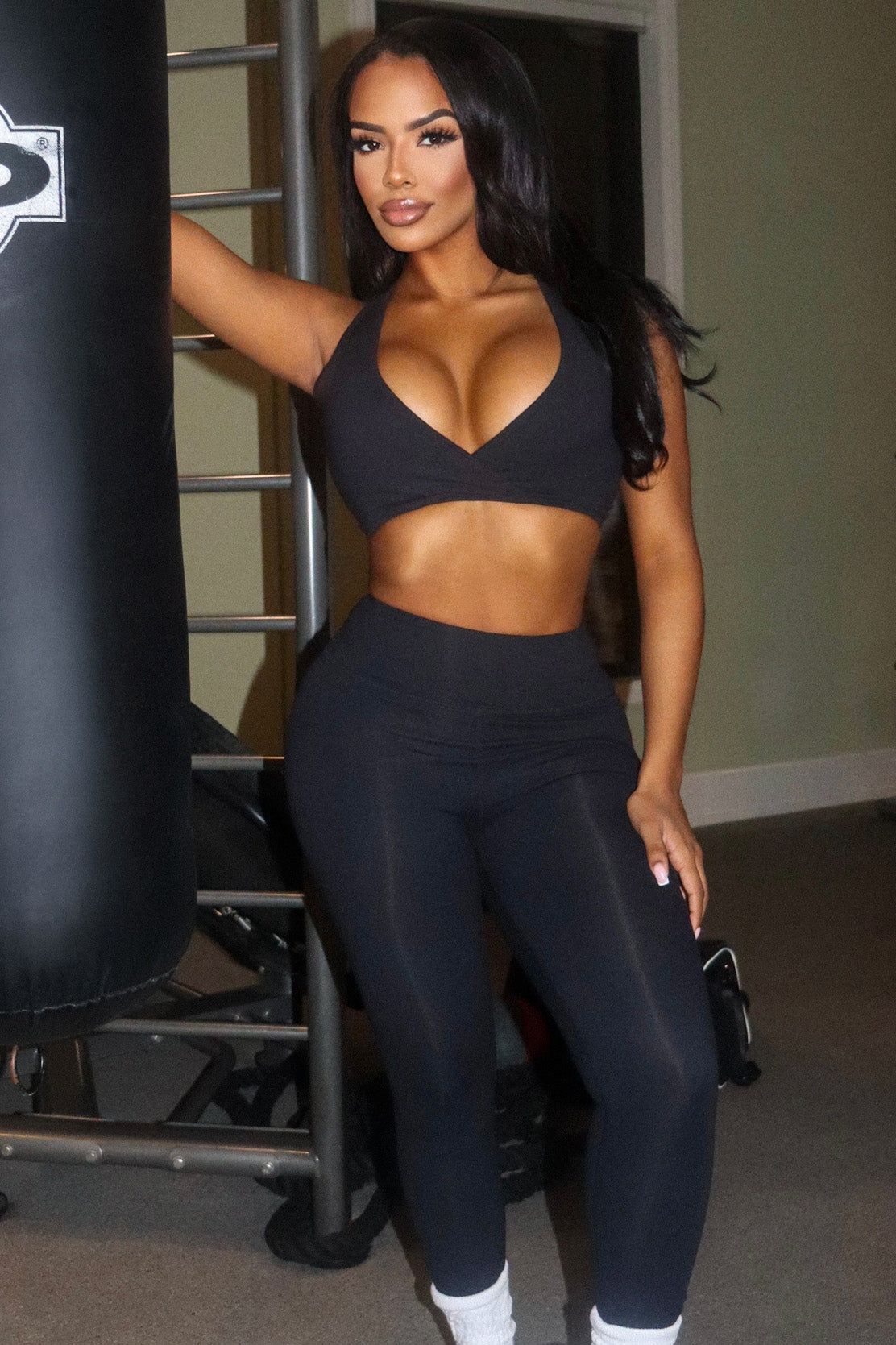 Core Super Soft Sports Bra - Black sold by Fashion Nova