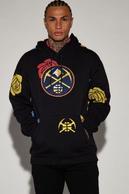 Nuggets Florist Hoodie - Black made by Fashion Nova