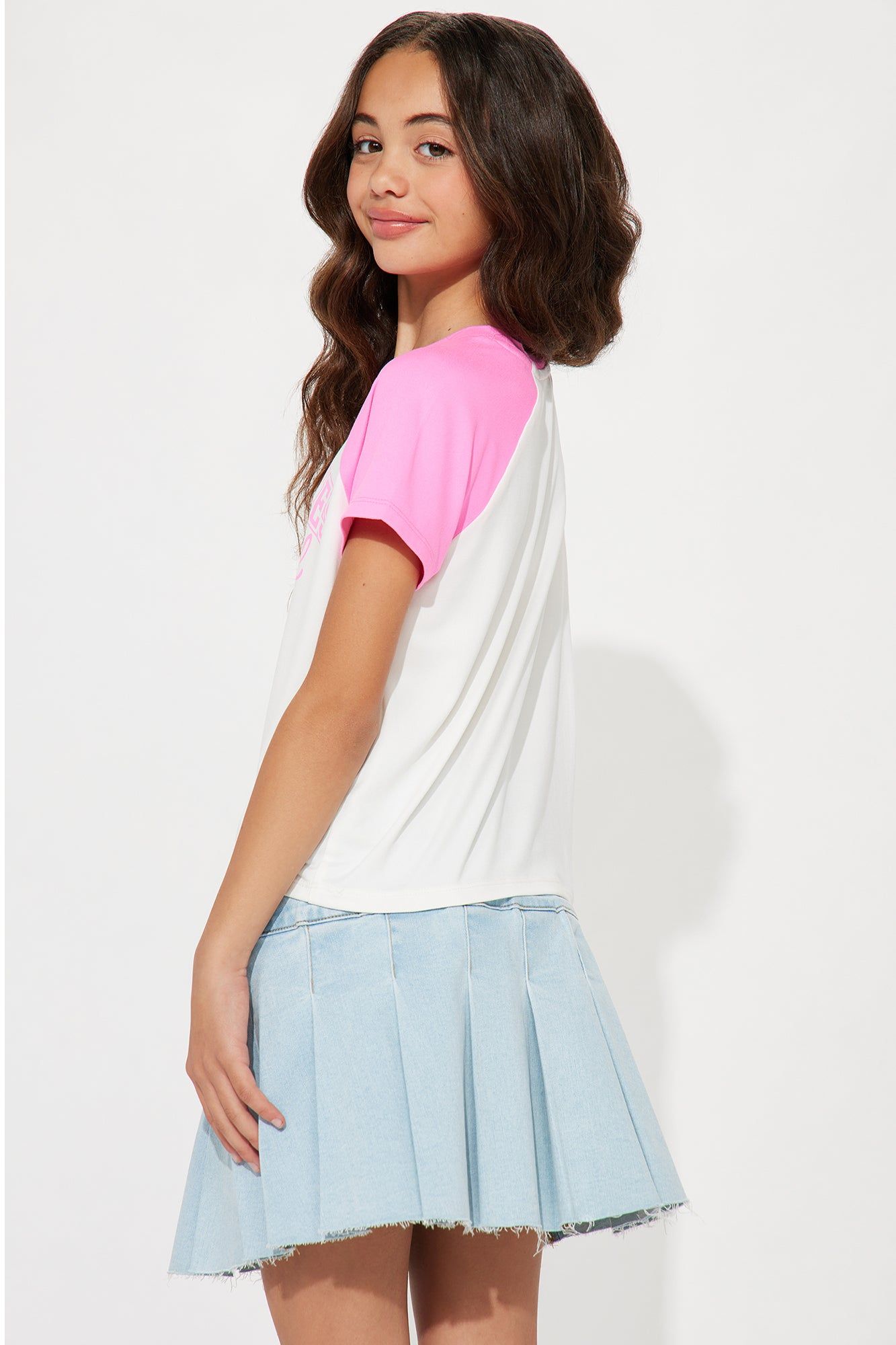 Mini Los Angeles Baseball Raglen Tee - Ivory/combo sold by Fashion Nova product image thumbnail 4