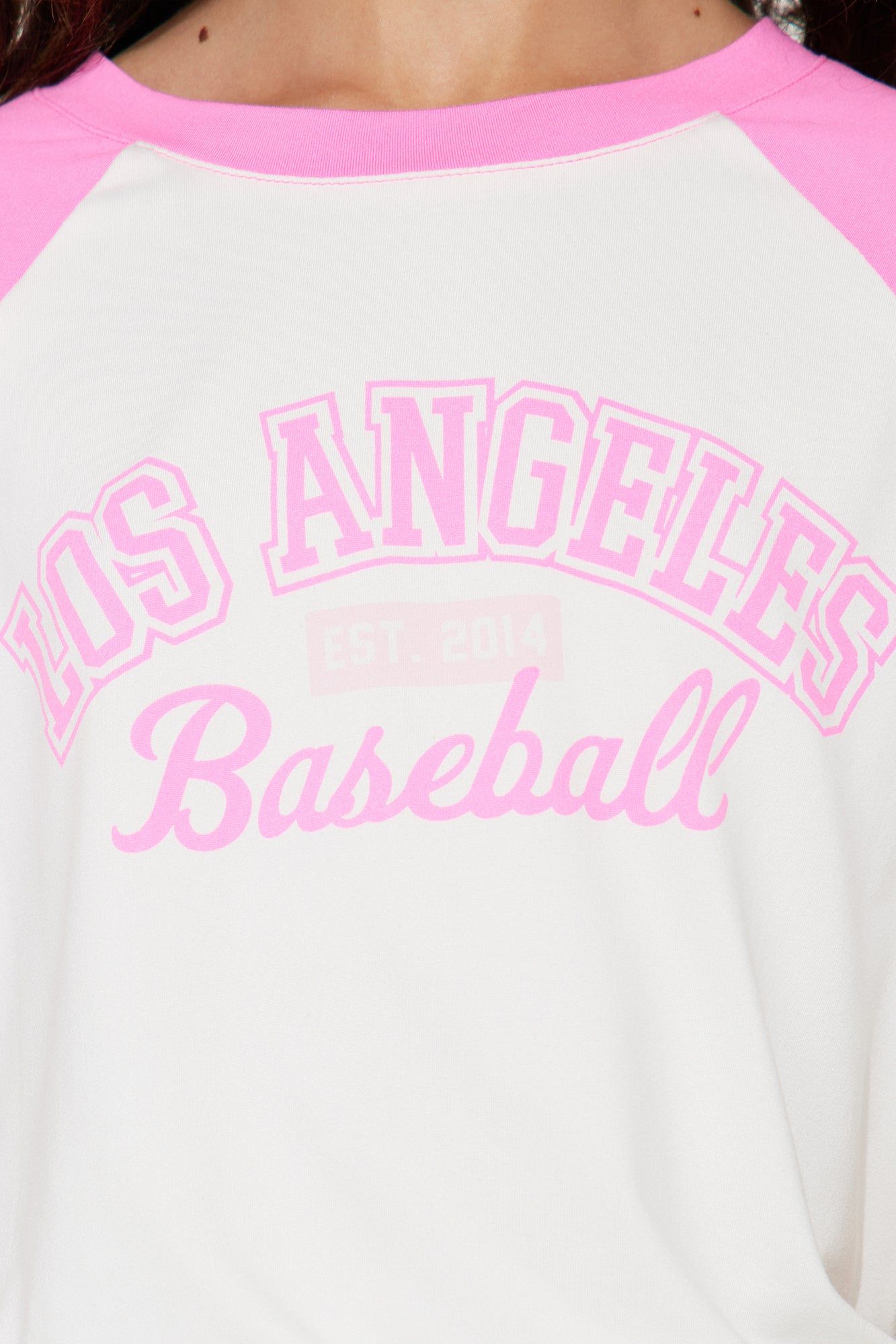 Mini Los Angeles Baseball Raglen Tee - Ivory/combo sold by Fashion Nova product image thumbnail 3