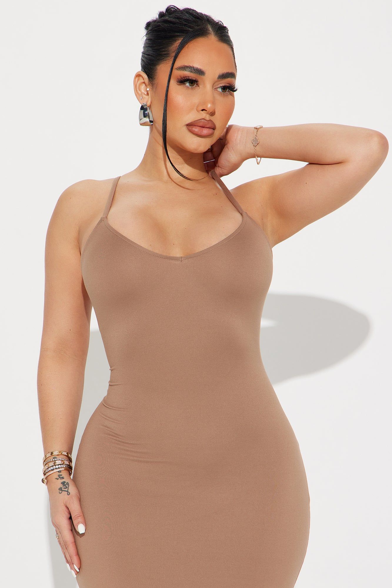 Going Everywhere Maxi Dress - Taupe sold by Fashion Nova product image thumbnail 2