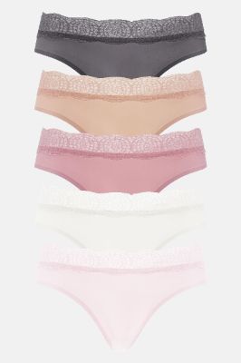 Crush On You Hipster 5 Pack Panties - Pink/combo sold by Fashion Nova
