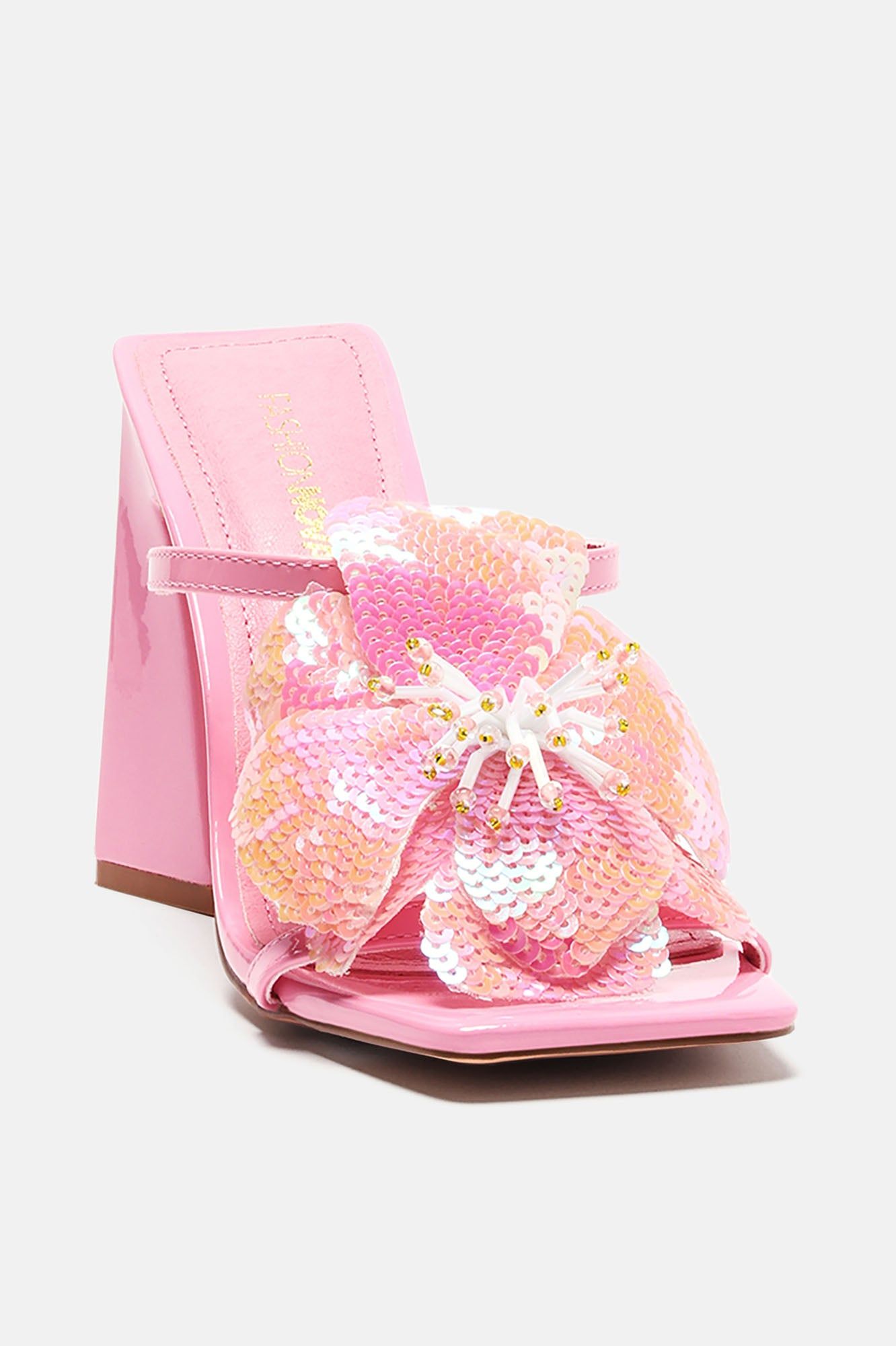 Spring Dream Sequin Mules - Pink sold by Fashion Nova product image thumbnail 2