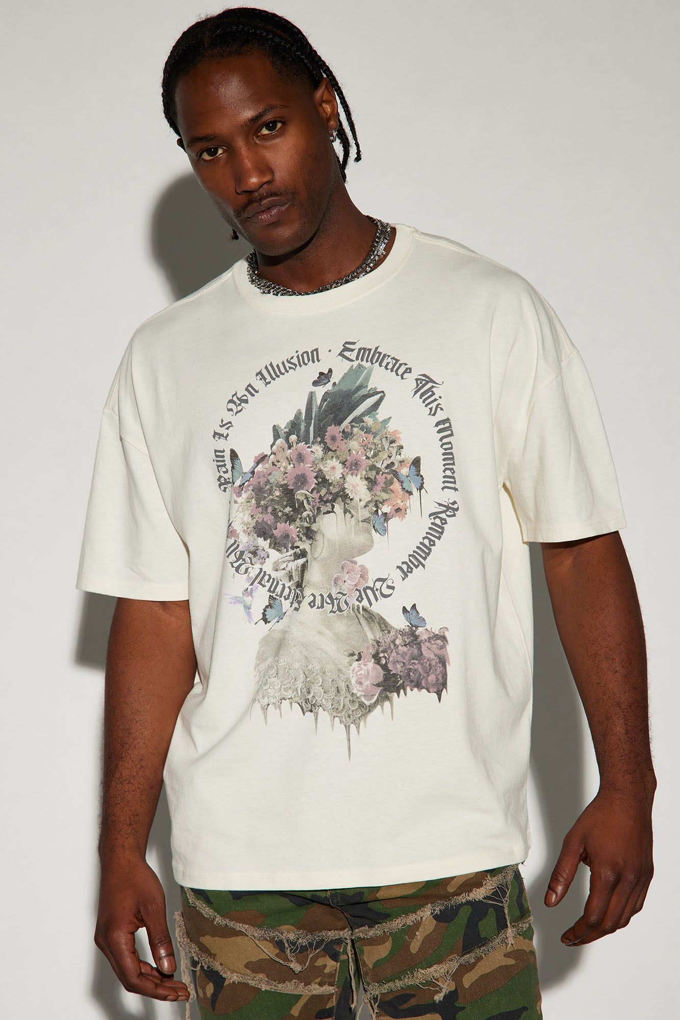 Embrace Oversized Short Sleeve Tee - White sold by Fashion Nova