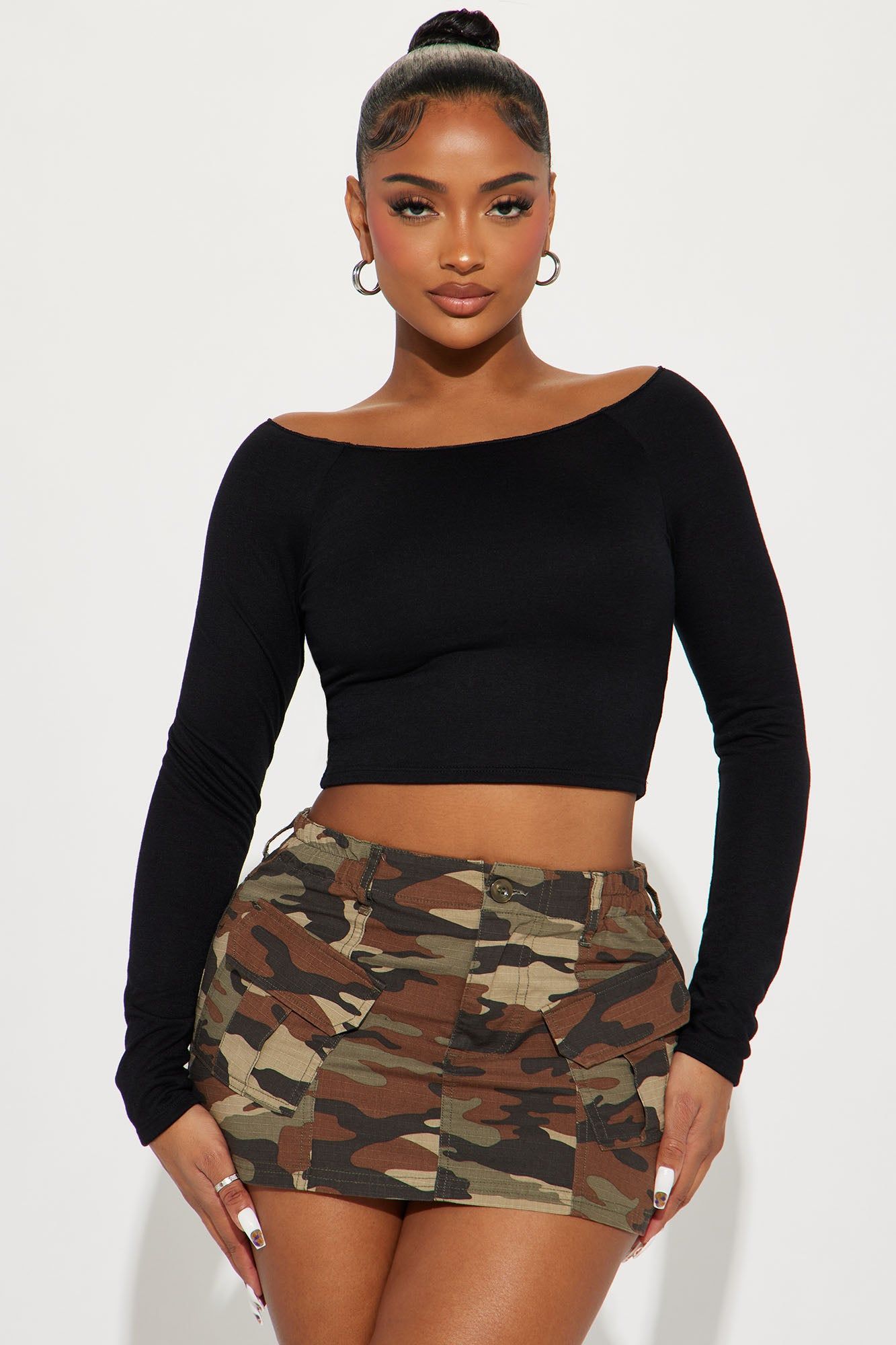 Nothin' On Me Double Lined Top - Black sold by Fashion Nova