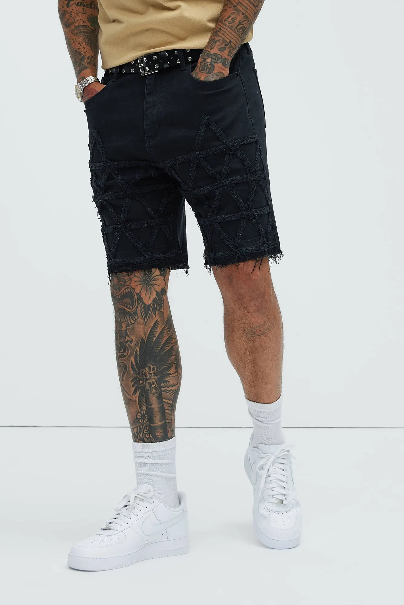 Interstellar Relaxed Denim Shorts - Black sold by Fashion Nova product image thumbnail 3