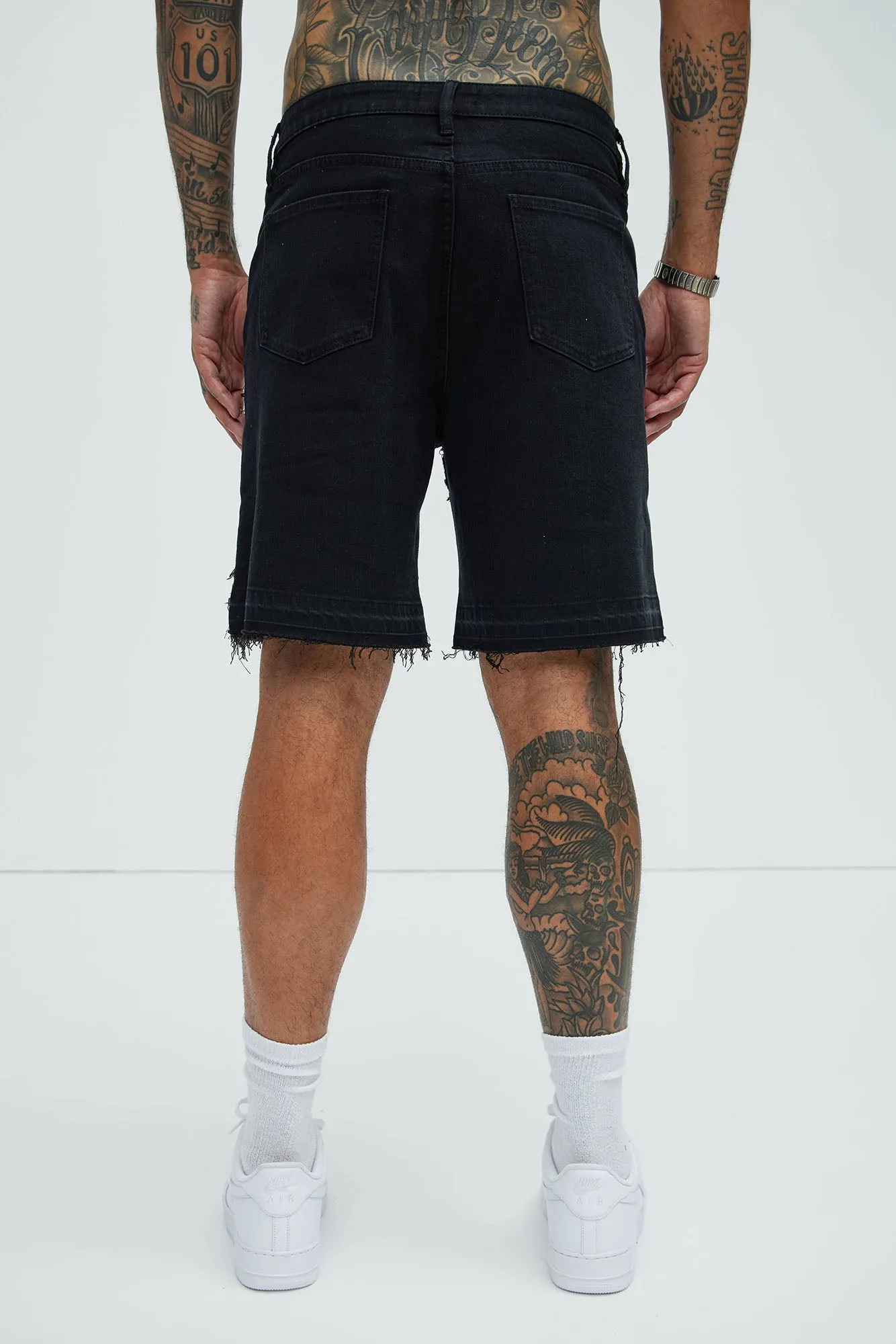 Interstellar Relaxed Denim Shorts - Black sold by Fashion Nova product image thumbnail 4