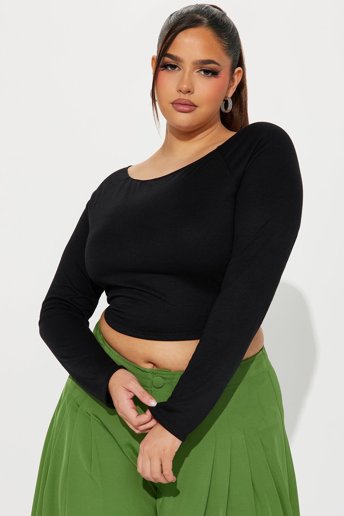 Nothin' On Me Double Lined Top - Black sold by Fashion Nova product image thumbnail 4