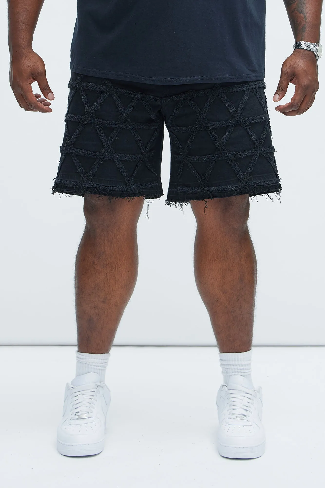 Interstellar Relaxed Denim Shorts - Black sold by Fashion Nova product image thumbnail 5