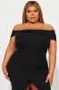 Sofia Off Shoulder Maxi Dress - Black sold by Fashion Nova