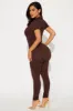 McKay Seamless Jumpsuit - Chocolate sold by Fashion Nova