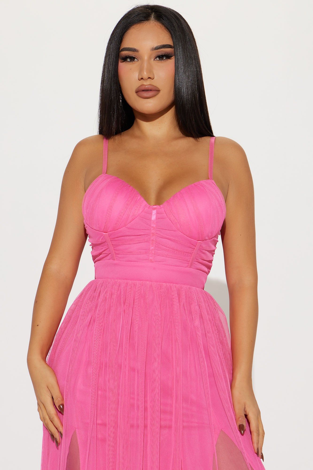 Sweet Memories Tulle Maxi Dress - Hot Pink sold by Fashion Nova product image thumbnail 2
